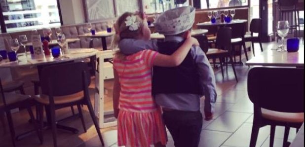 little boy takes date to pizza express